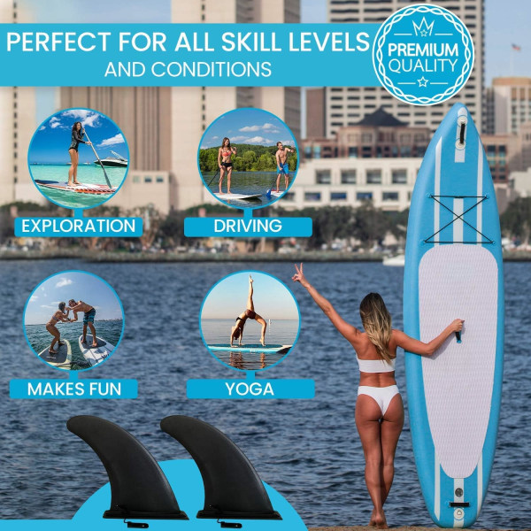Surfebrettfinne – oppblåsbar paddleboardfinne – Quick Release