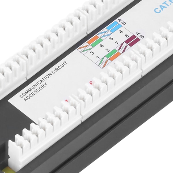 8 Ports Vægmounted Netværks Patch Panel UTP Cat6 Uafskærmet Ledningsbeslag til 23?28AWG Kabel