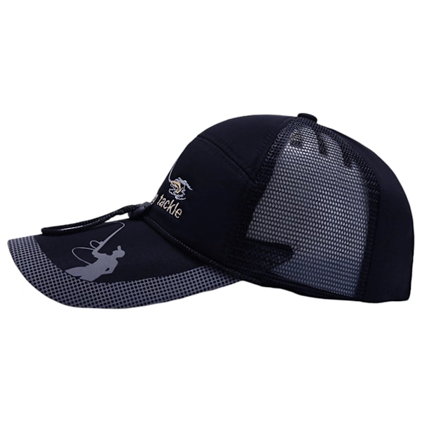 Män Outdoor Fiske Baseboll Golf Sommar Solhatt Sport Mesh Keps (Blå)