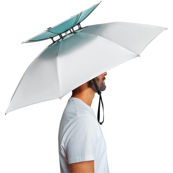 Håndfri paraplyhat, fiskehoved paraply Havearbejde Vandring