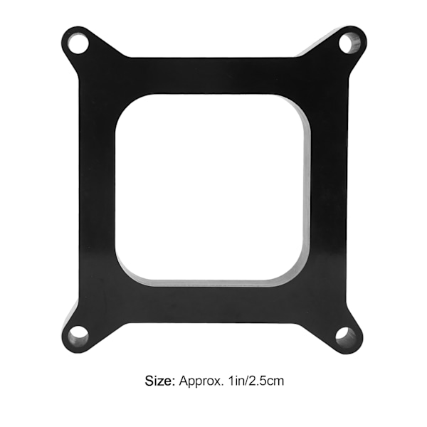 3 stk. 1 tommer karburatorafstandsstykke med åben center-stil, erstatning til Chrysler Mopar-motor 4-cylindret