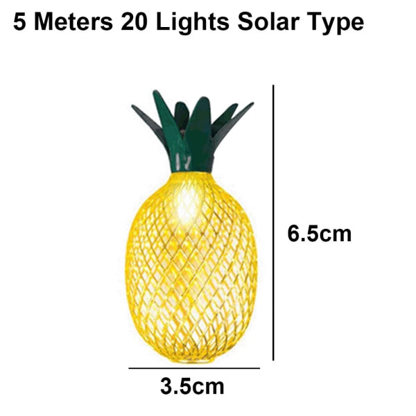 Ananas ljusslingor för terrass hem bröllopsfest sovrum