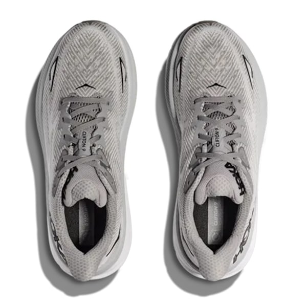 CLIFTON 9, Herrskor, Mesh, Löparskor, Light Grey, Black Light Grey + Black 44.5