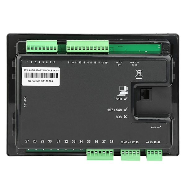 DSE5110 Generator Elektronisk Kontrollermodul Kontrollpanel LCD-Skjerm