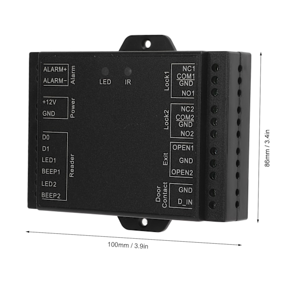 Dobbelt Dørs Adgangskontrol Controller Support Wiegand 26‑37 Læsehoved Ikke Netværksforbundet Dobbelt Dørs Controller