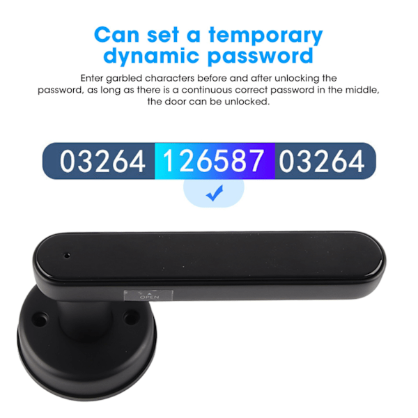 Älykäs sormenjälkitunnistin ovilukko Bluetooth-salasana App-avaus USB-elektroninen kotiin ja toimistoon