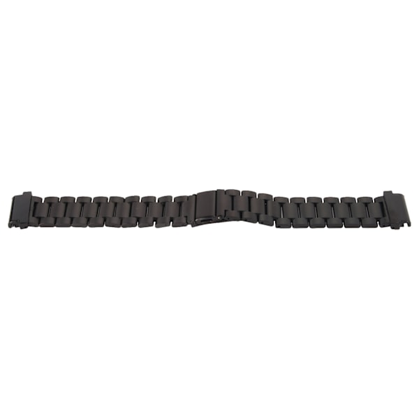 Watch Band Udskiftning Rustfrit Stål Dobbelt Spænde 24mm til Garmin Fenix 7S 6S 5S Sort