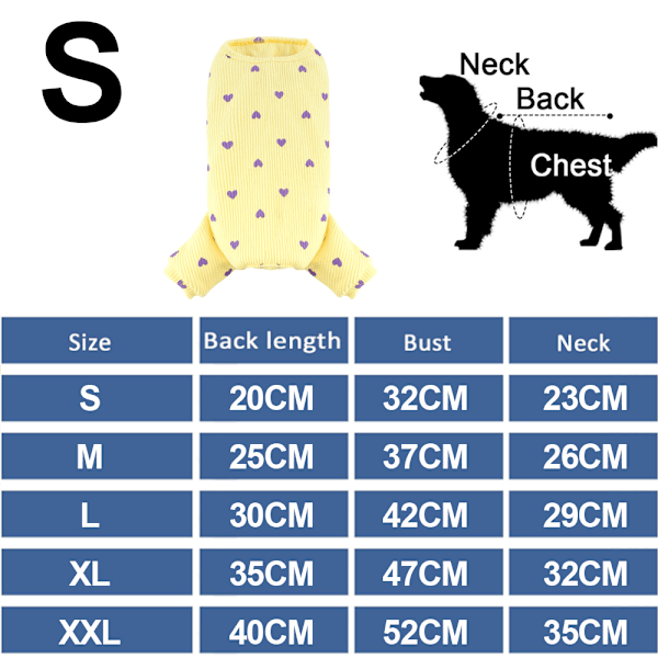 Ribbe-pysjamas for hund og katt - Søt hund-onesie uten ermer, 2 bein, katteskjorter for sommeren, jumpsuits, pustende og kjølende