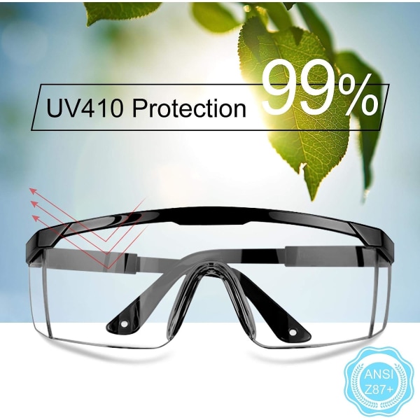 Beskyttende sikkerhedsbriller, sikkerhedsbriller og beskyttelsesbriller med klar