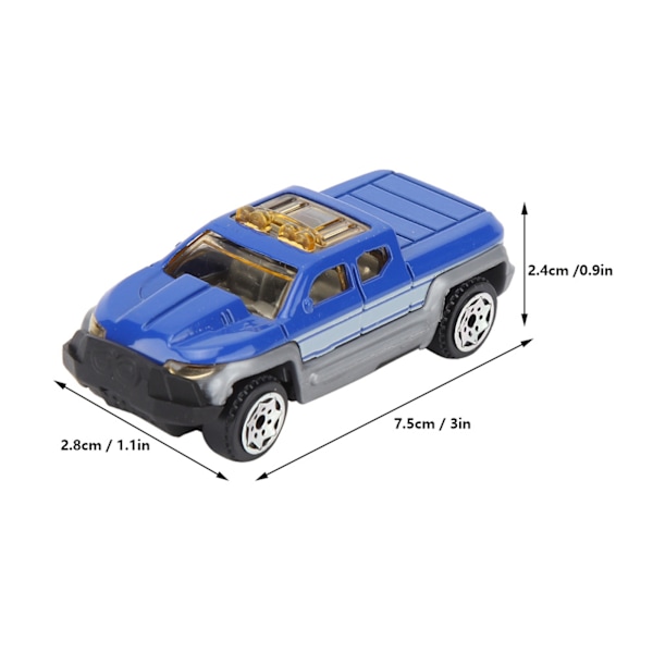 6 stk./sett Miniatyrbil i legering for barn - Miniatyrbilmodell - Gave til barn