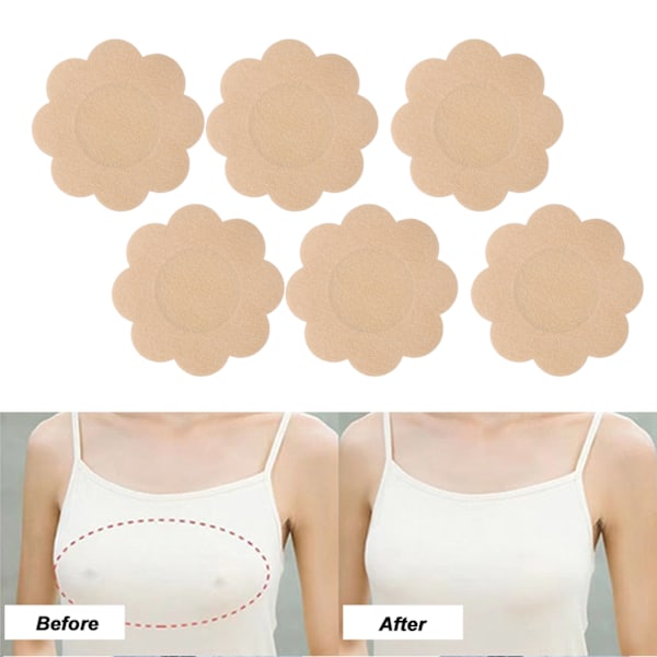 20pcs Disposable Nipple Stickers Adhesive Ultra Thin Boob Covers Breathable Breast Pasties for Women