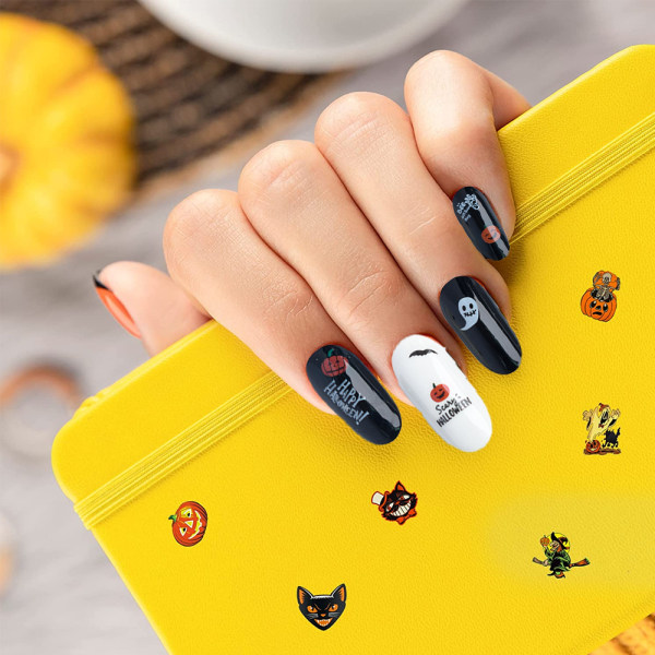 Halloween-nagelklistermärken, designade nageldekaler for nail art style 1