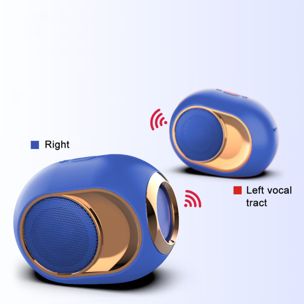 Trådlös högtalare Stereo Bluetooth högtalare, Golden Egg
