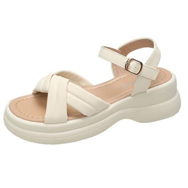 Sandaler för kvinnor för sommar utomhusbruk, damvandringssandaler, bekväma luftkuddar, stöd för fotleden, eleganta sandaler