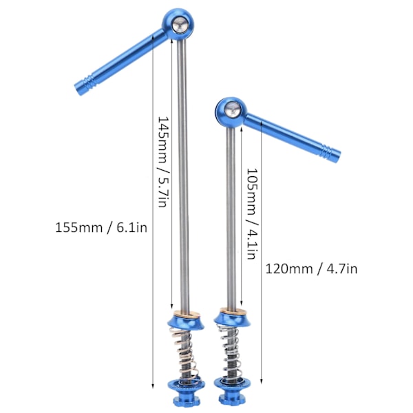 Ultralet Mountainbike Hjulssæt til Titanium Alloy Hurtigudløsnings Spændeskruelåse Tilbehør Blå