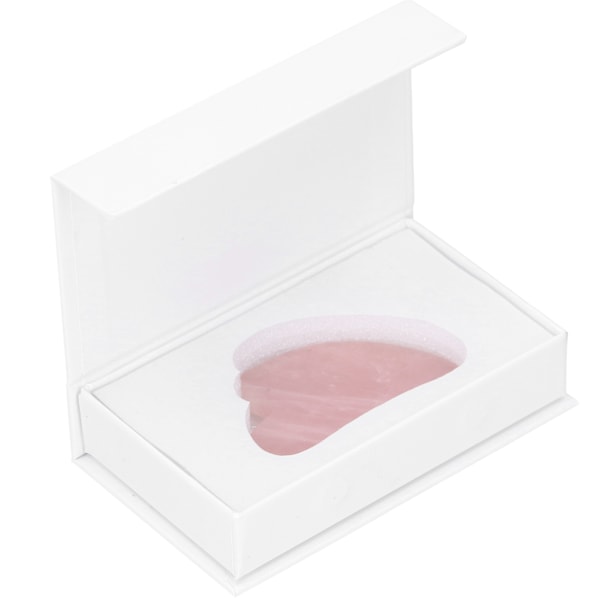 Gua Sha Sydänmuotoinen Kauneusväline Luonnollinen Jade-Kaavin Laatta Hierontakivi Kasvoille ja Keholle Rose Quartz Sydänmuotoinen Kaavin Laatta