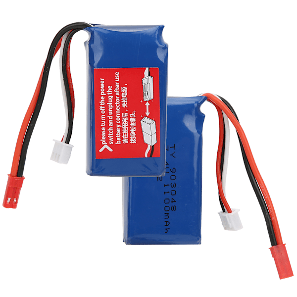 RC-helikopterin akku 7.4V 1100mAh 3-in-1-muuntokaapelilla, sopii WLtoys V913:lle