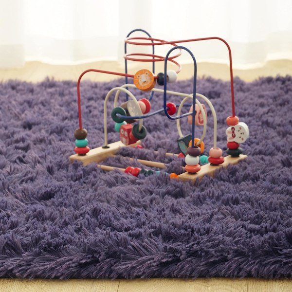 Mjuka fluffiga mattor för barnrum i sovrum Plysch Shaggy