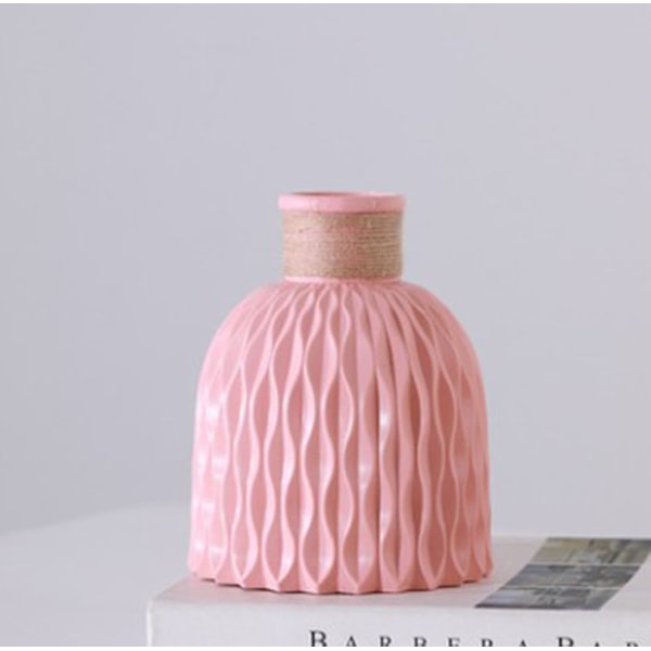Nordisk Vas, Plastvaser för Blommor, Hållbar Modern Dekorativ Blomvas för Vardagsrum/Kontor/Hem/Bröllop