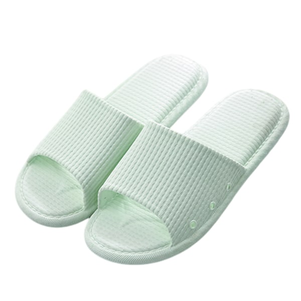 Gröna badtofflor för unisex, storlek 40-41 (för 39-40), halkfria duschsandaler, sommar, inomhus, mjuka, tysta tofflor