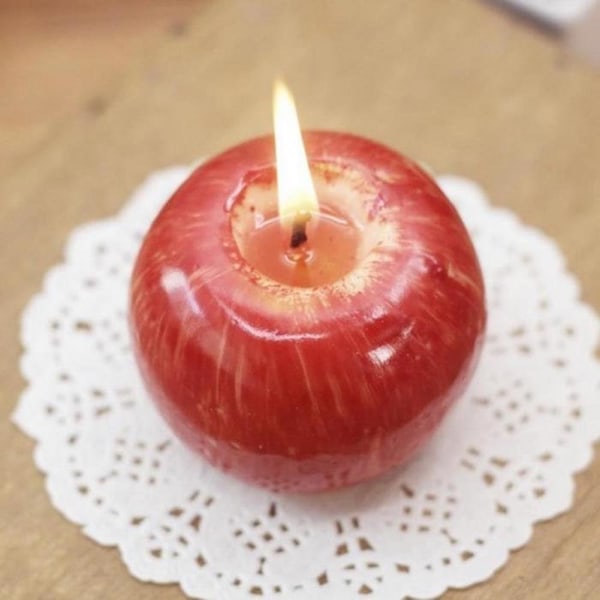 Luovat omenan muotoiset tuoksukynttilät Simulaatiohedelmäkynttilät