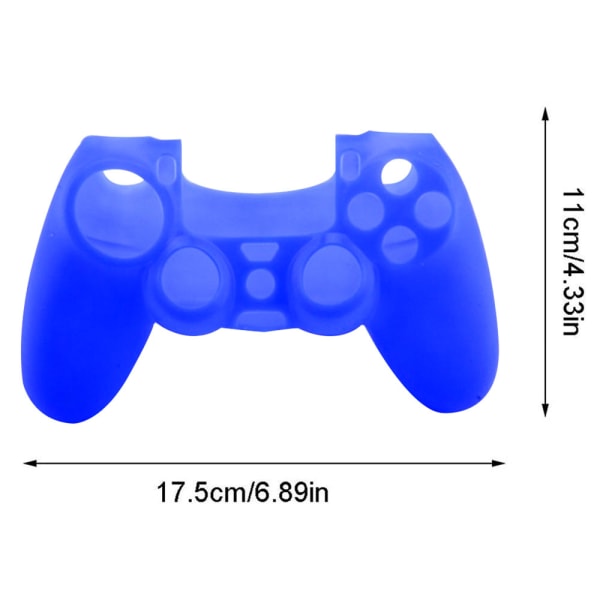 PS4 Controller Skin Grip Cover Case Set Beskyttende Blød