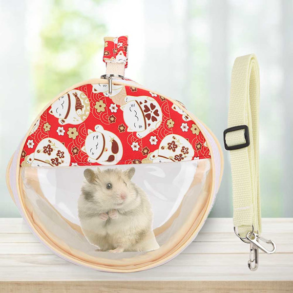 Hamster Transparent Bag Fugl Ekorn Papegøye Gullhamster Pinnsvin Utendørs Reise Synlig Bærbar Bærer Fortune Cat