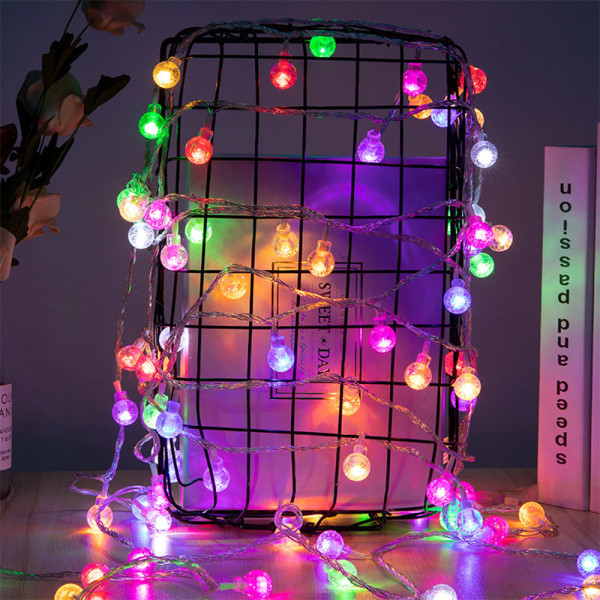 50 LED Solar String Lights Have Crystal Ball Fairy Lights, Hom