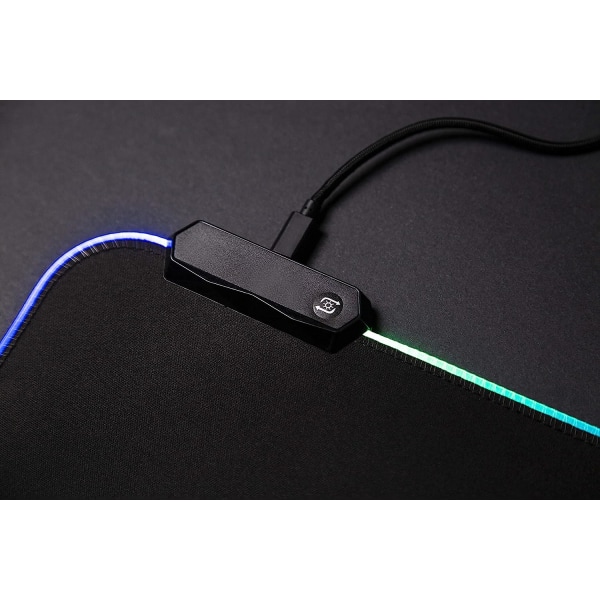 RGB Gaming Mouse Pad Mat - 340×245×3mm Led Mousepad med Non-Sl