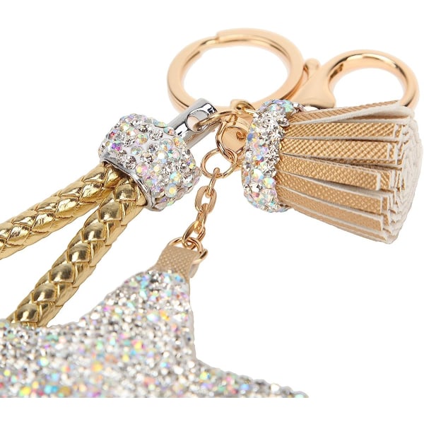 Crystals Tassel Star Naisten avaimenperät ja avaimenperät$Crystals
