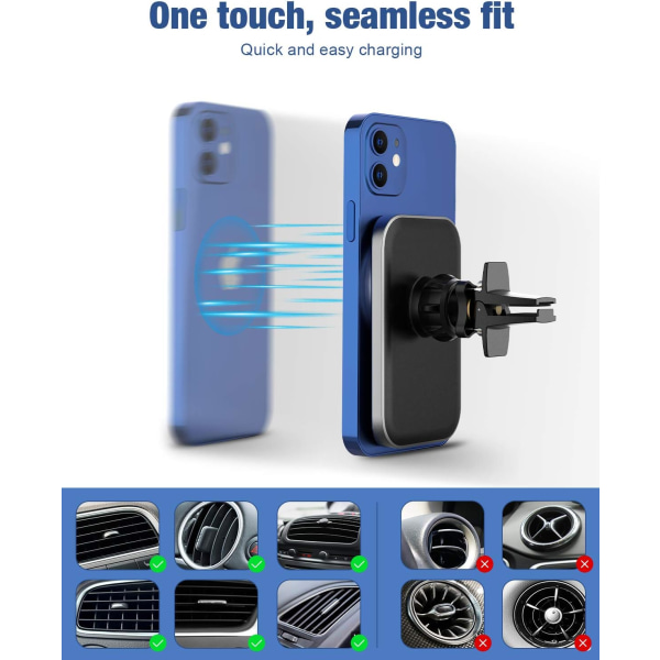 Magnetisk trådløs billaderfeste for IPhone 12 /12 Mini /12 P