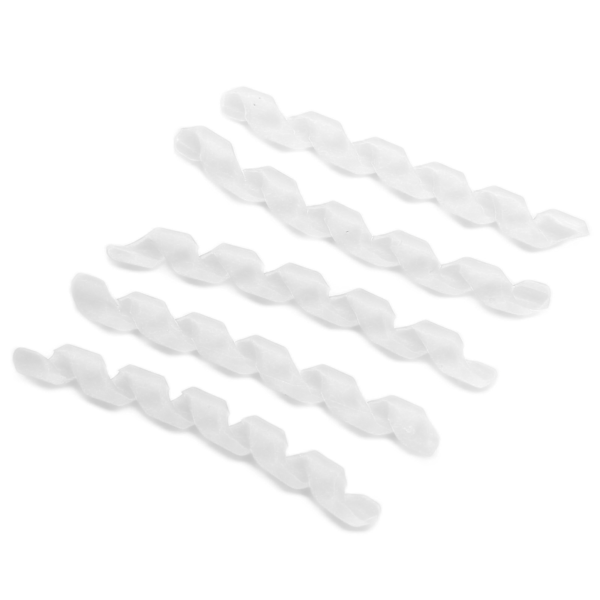 5-pack Wrap Spiral Cykelkabelskydd Anti-Friktion Hållbart Gummi Cykelkabelskydd för Cykelväxel Bromslinje Transparent