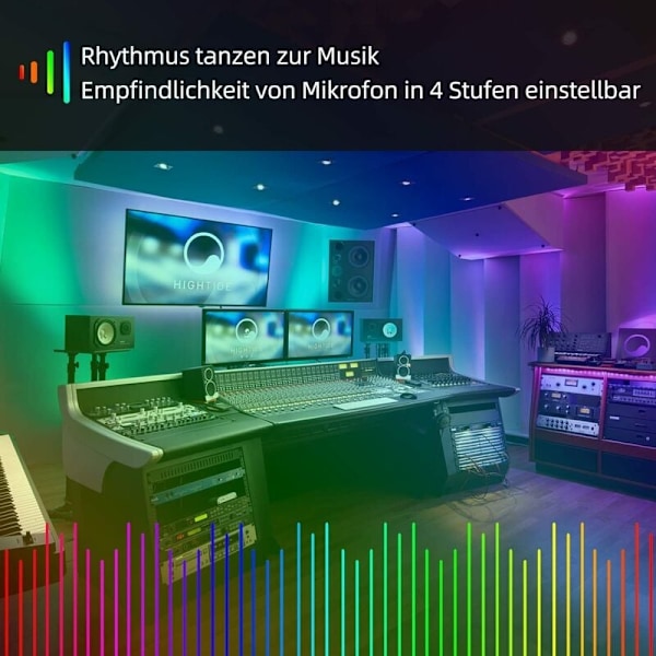 Intelligent Bluetooth LED Lysbånd 20M (10mx2) Med 44-Knap Fjernbetjening + APP, til Fest, Hjemmedekoration, Soveværelse, Bar