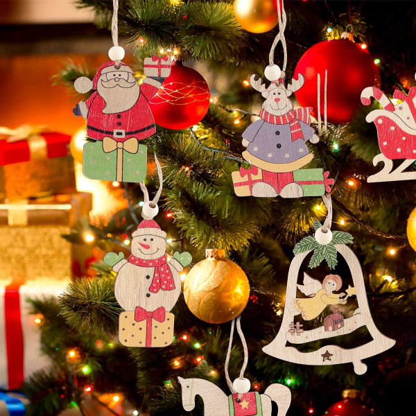 Tre juletre hengende dekorasjon, juletre Hangi