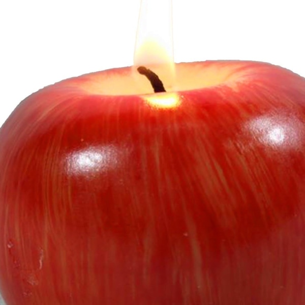 Kreative æbleformede duftlys Simuleringsfrugtlys