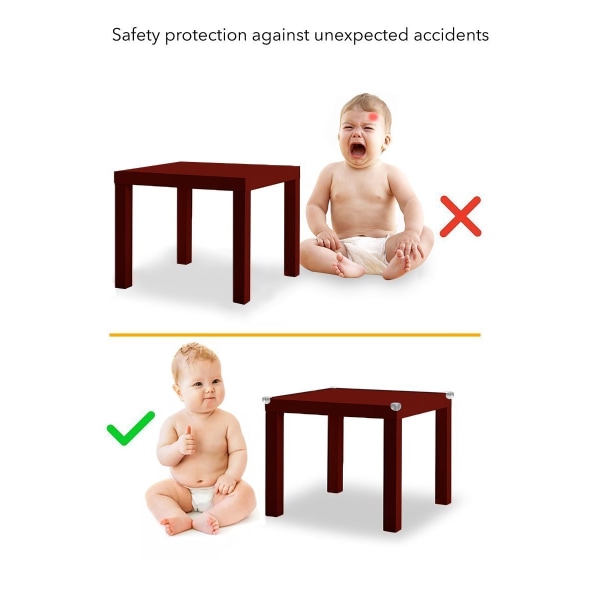12 stk Hjørnebeskyttere, Baby Proofing Safety Clear Corner