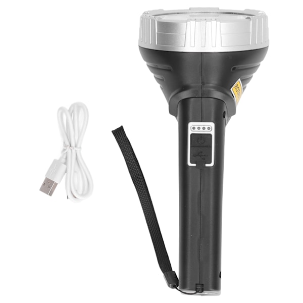XHP50 Lommelygte Type C Genopladelig COB LED Lommelygte Vandafvisende Udendørslys til Camping Fiskeri Sølv