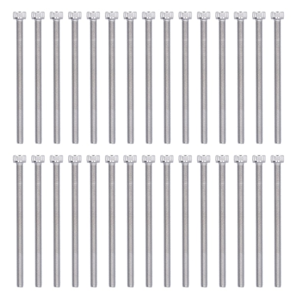 30 stk. M5 Cylindrisk Hoved Hex Sokkel Skrue A2 Rustfrit Stål Hex Hoved Skruer Skrue Sæt M5 X 65