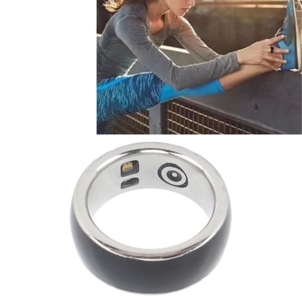 Smart Helse Ring Bluetooth Helse Sporingsring Blod Oksygen Overvåking Stelling Telling Vanntett Oppladbar Bærbar Smart Ring Størrelse 21