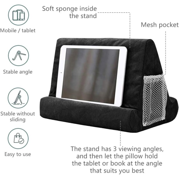 Mjuk kudde för iPads, telefonkudde Lap Stand Tablet Stand