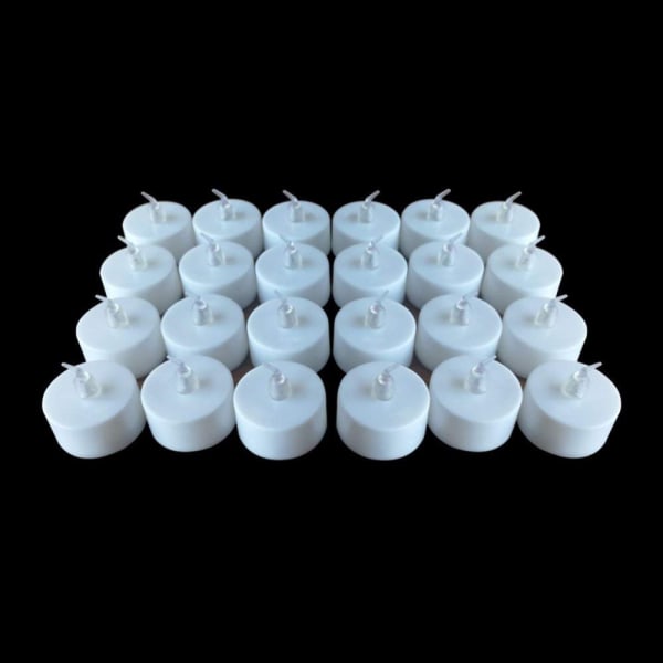 24 Pack LED Tea Lights kynttilät – välkkyvät liekettömät