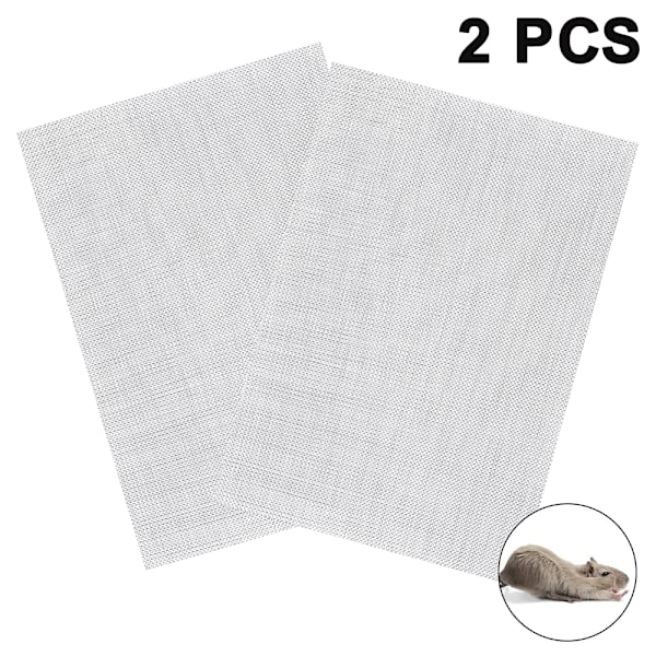 Stainless steel insect screen 20 mesh - 30x21cm metal mesh sheet for ventilation (2 pieces)