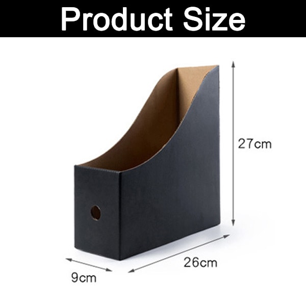 Plastmagasinfilholder Skrivebordslagring Mappeorganisator Papphyller Heavy Duty Dokumentboks Vertikal Bokbin Filstativ for Skole Hjem Style 3