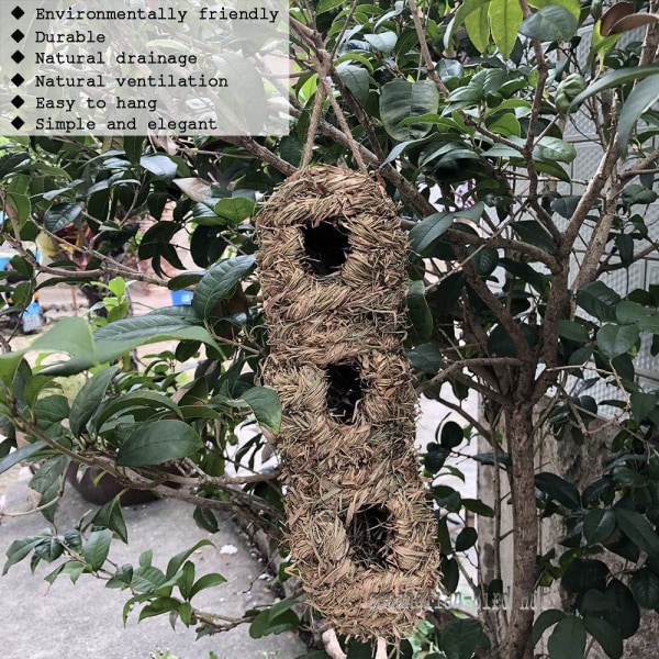 Håndvævede dråbeformede miljøvenlige fuglebure Nest Roostin