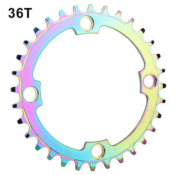 Aluminiumlegering Ihålig Integrerad Enväxlad Cykelvevring Kedjehjul Skiva (36T)