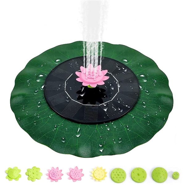 Solar Fountain Vattenpump med Lotus Leaf, Classic Solar