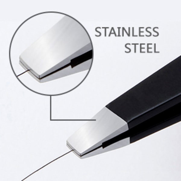 Pinsettsett 5-delt - Profesjonell pinsett i rustfritt stål