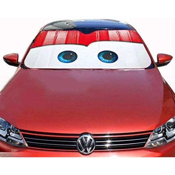 Bil Forrude Solskærm Cartoon Eyes Front Auto Solskærm