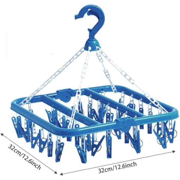 Vikbar tvätthängare Torkställ Plasttvättklämma med