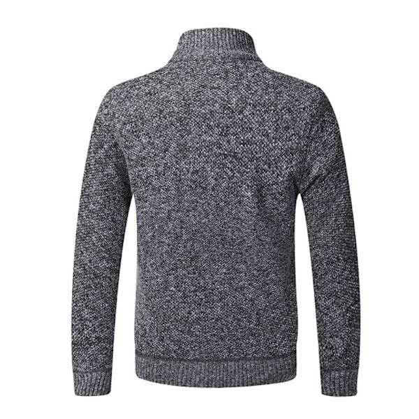 Mænds cardigan, fleecejakke, sweatjakke, strikket cardigan